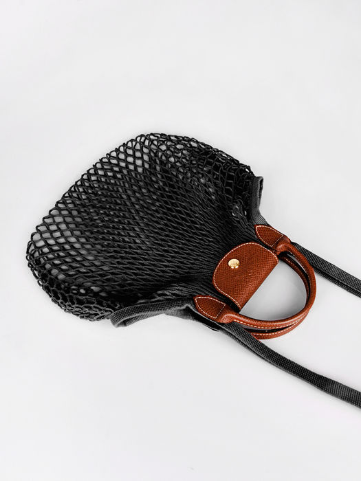 Longchamp Le pliage filet Schoudertas Zwart
